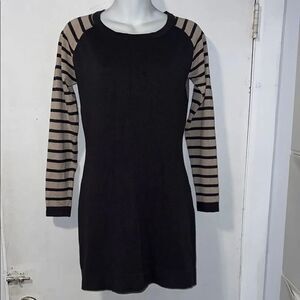 TART Grey and Creme Sweater Dress Tunic-S